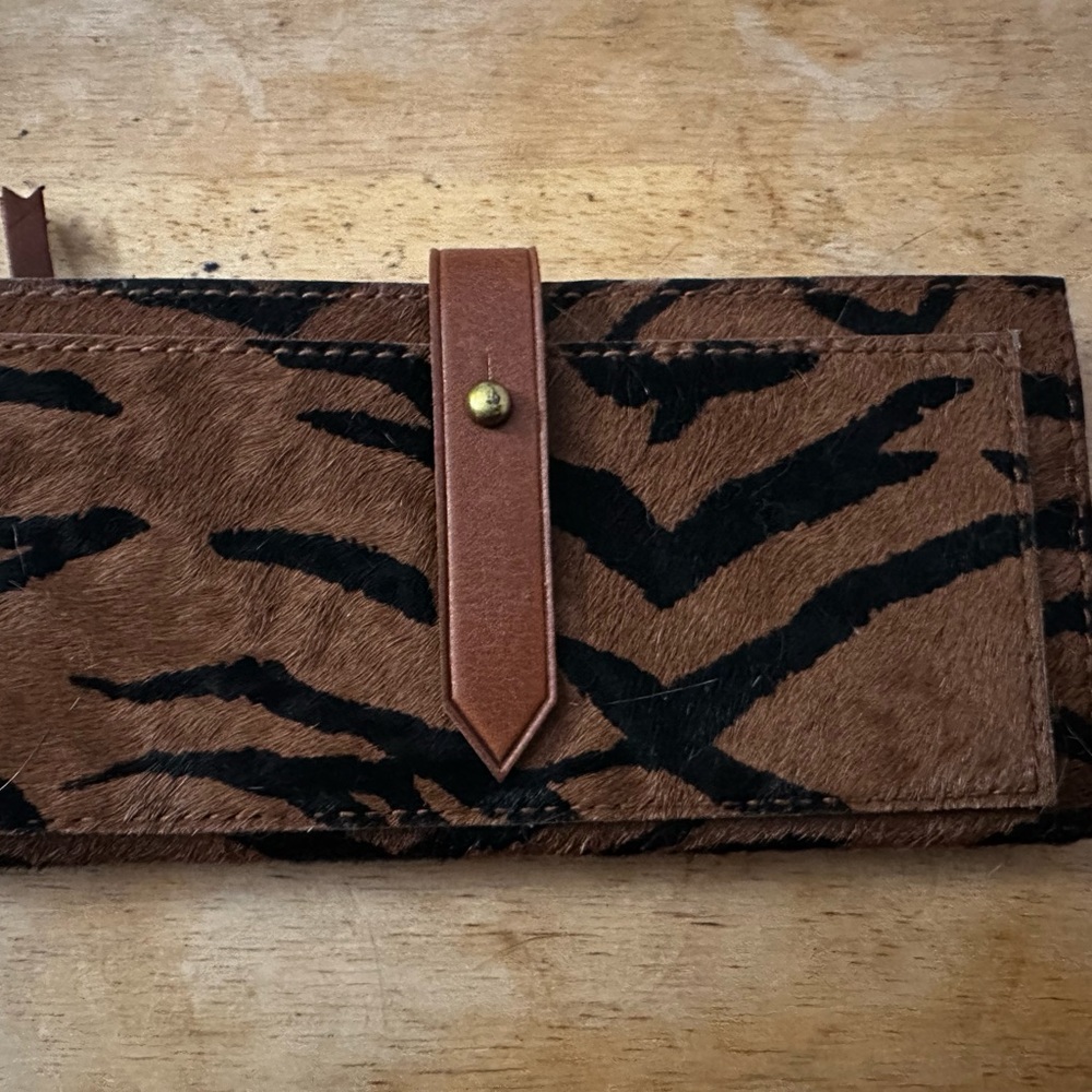 Madewell wallet animal print